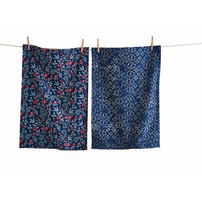 Prairie Floral Dishtowel Set Of 2