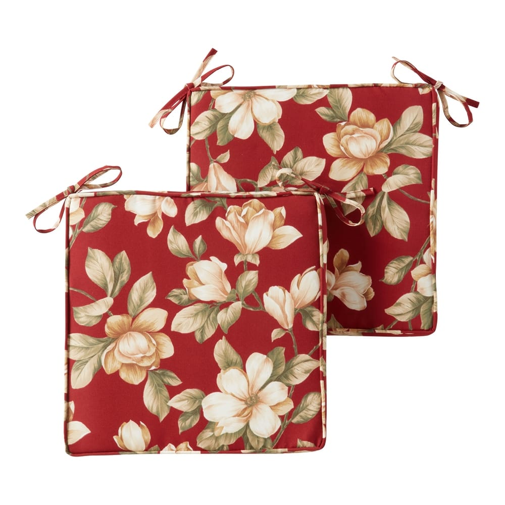 Greendale Home Fashions 18" Square Outdoor Chair Pad (Set of 2)