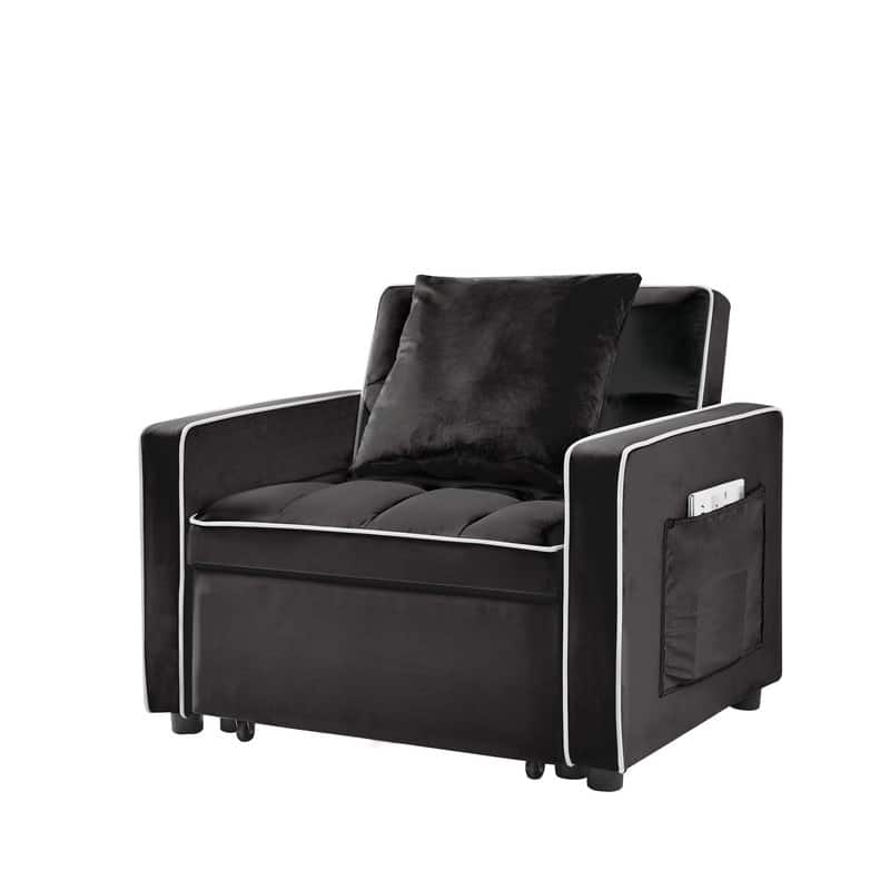 Modern 3-in-1 Sofa Chair Folding Sofa Bed Adjustable Back Into a Sleeper Sofa ,Recliner