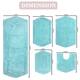 Home Weavers Waterford Collection 5 Piece Genuine Cotton Bath Rugs Set