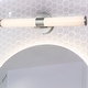 preview thumbnail 13 of 37, Elyse 20.13" 1-Light Industrial Mid-Century Iron Integrated LED Vanity Light, by JONATHAN Y Nickel/White