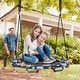 preview thumbnail 2 of 10, 36''Convertible Swing & Trampoline Set Toddler Kids Fitness Rebounder