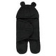 preview thumbnail 1 of 9, Hudson Baby Unisex Animal Faux Shearling Baby Outdoor Stroller Sack Wrap, One Size One Size - Black