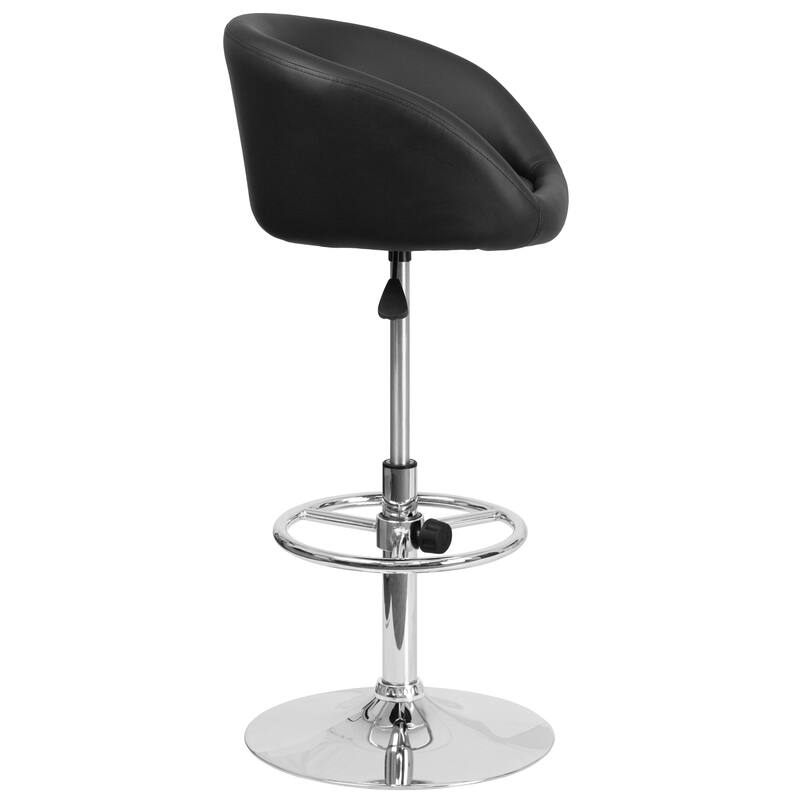 Contemporary Adjustable Height Barstool - 21"W x 18.5"D x 32.5" - 41"H