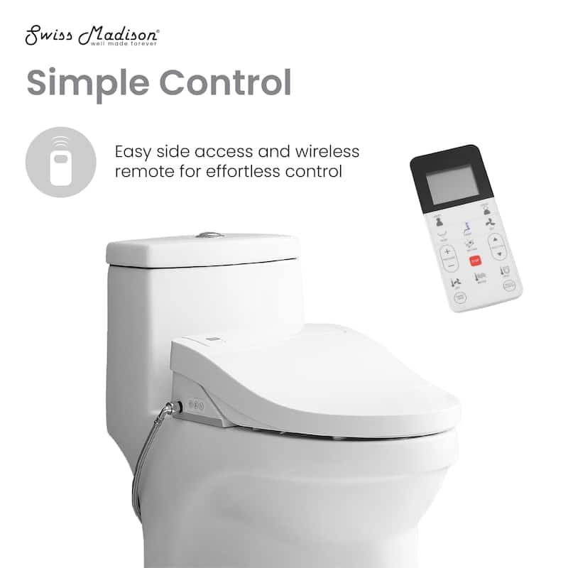Tours One-Piece Toilet With Vivante Smart Seat 1.1/1.6 Gpf - 34" x 24" 37"