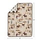 preview thumbnail 4 of 4, Sweet Jojo Designs Brown Western Cowboy Boy Toddler Weighted Blanket 5lbs for Kids - Cow Print and Wild West, Southern Charm