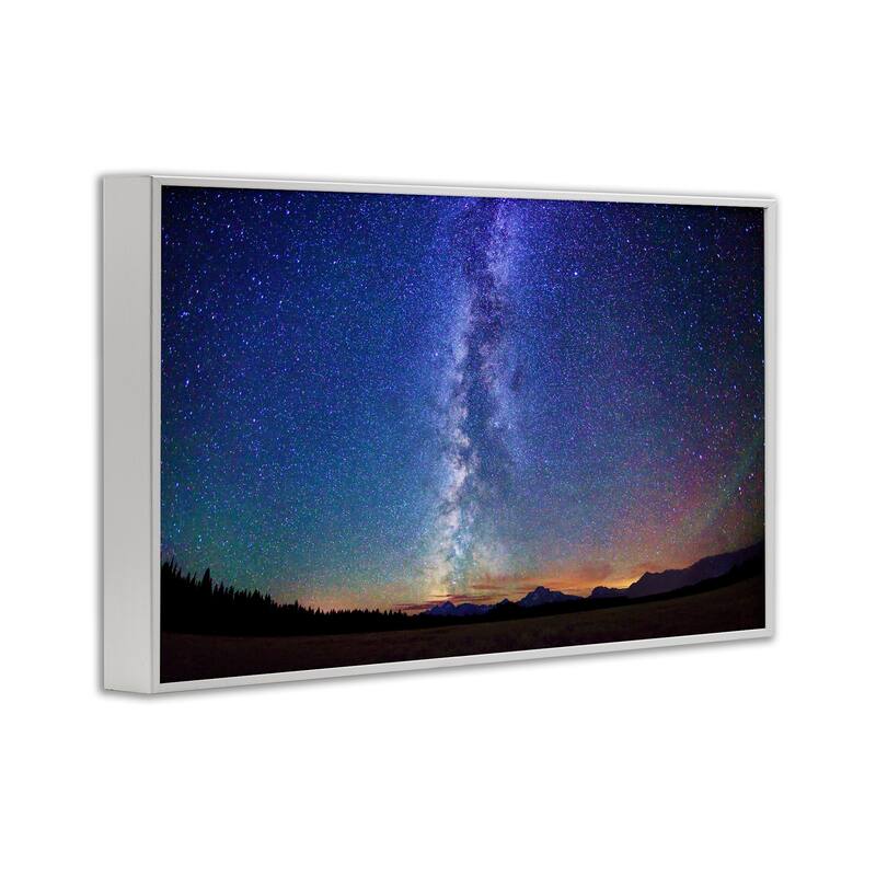 Stupell Milky Way Stars over Earth Framed Giclee Art Design By Royce Bair