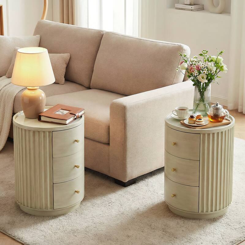 Modern Side Table with Drawer,Nightstand
