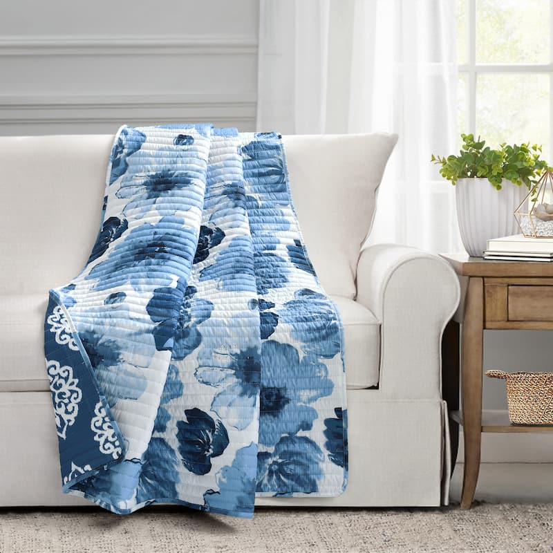 The Gray Barn El Ranch Throw Blanket - Navy & White