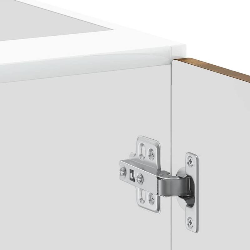 vidaXL Kitchen Base Cabinet Smoked Oak Engineered Wood - 18.1 x 23.6 x 32.1