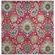 preview thumbnail 50 of 111, SAFAVIEH Madison Belle Boho Glam Paisley Pattern Area Rug 5'3" Square - Fuchsia/Gold - Square