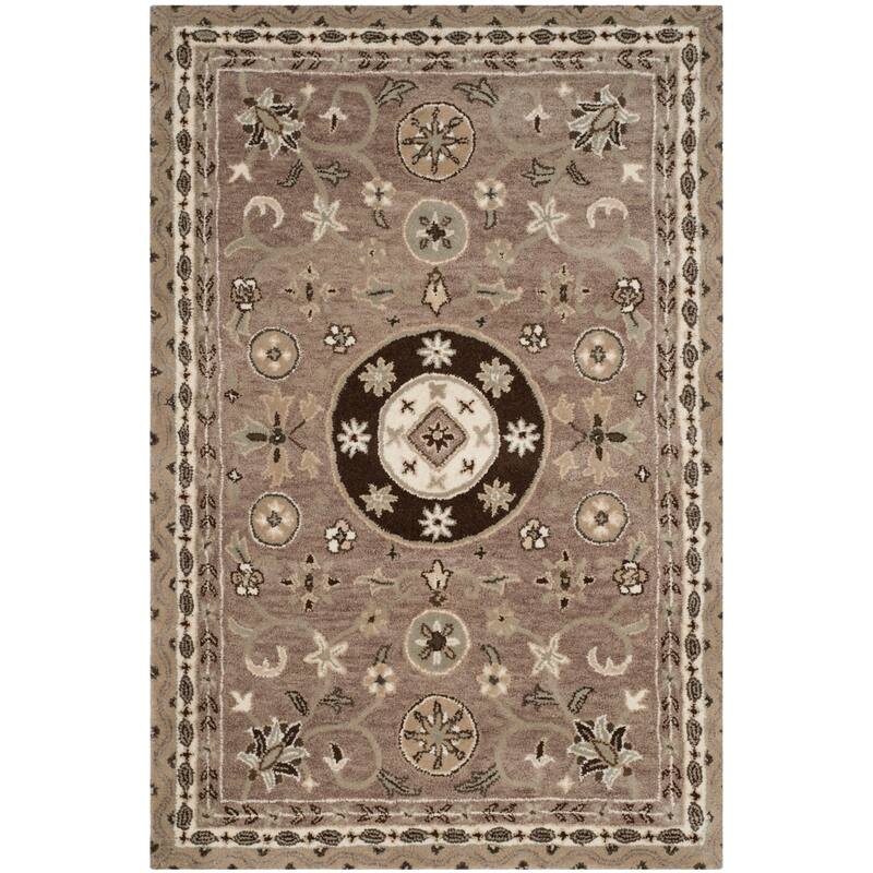 SAFAVIEH Handmade Bella Jakoba Modern Floral Wool Rug