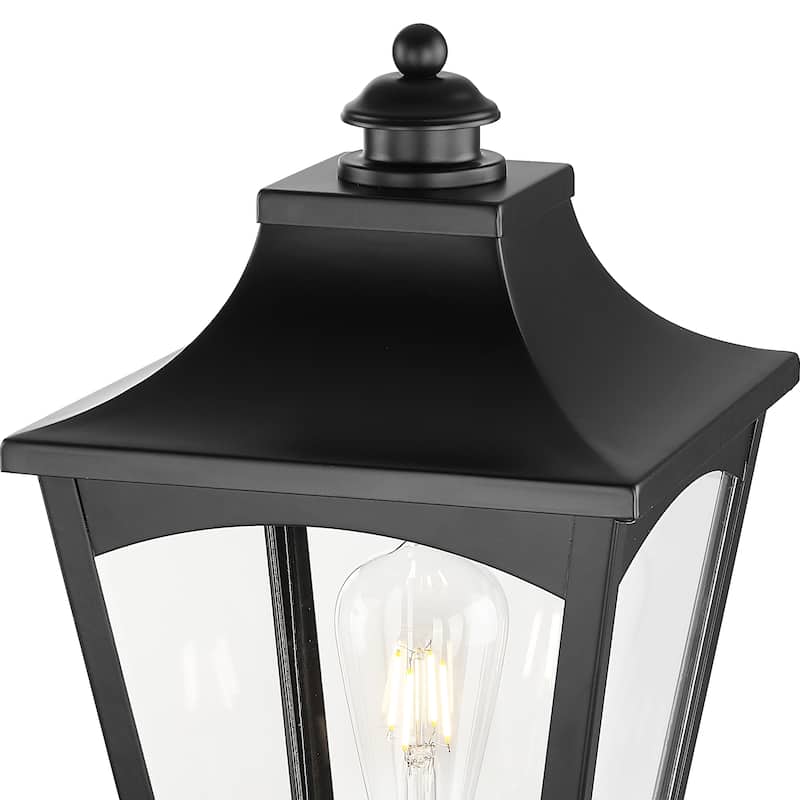 Millennium Lighting Curry 1 Light Outdoor Post Lantern in Powder Coat Black
