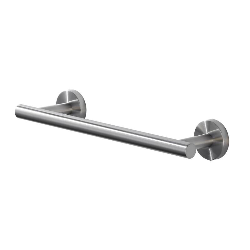 WOWOW Mutiple Length Wall Mounted Stainless Steel Towel Bar - 12 in. - Brushed Nickel