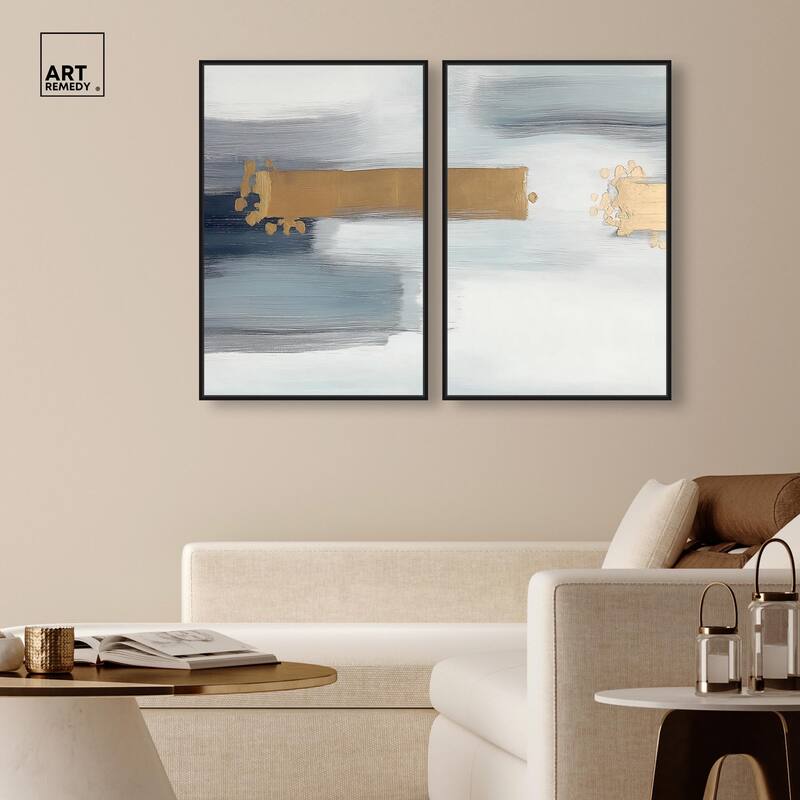 Azure Horizon III Canvas Set of 2 by Art Remedy