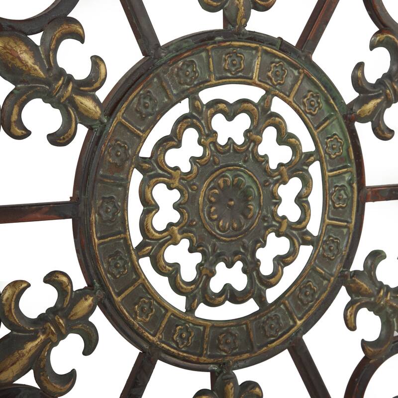 Metal Scroll Wall Decor - Brown - Roche River Decor
