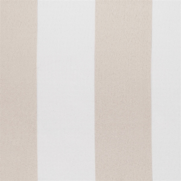 Decorative Stripes Indoor / Outdoor Fabric | Light Beige / White |  Water-friendly | Upholstery / Curtains | Sunbrella-Like | 54 Wide | By the  Yard