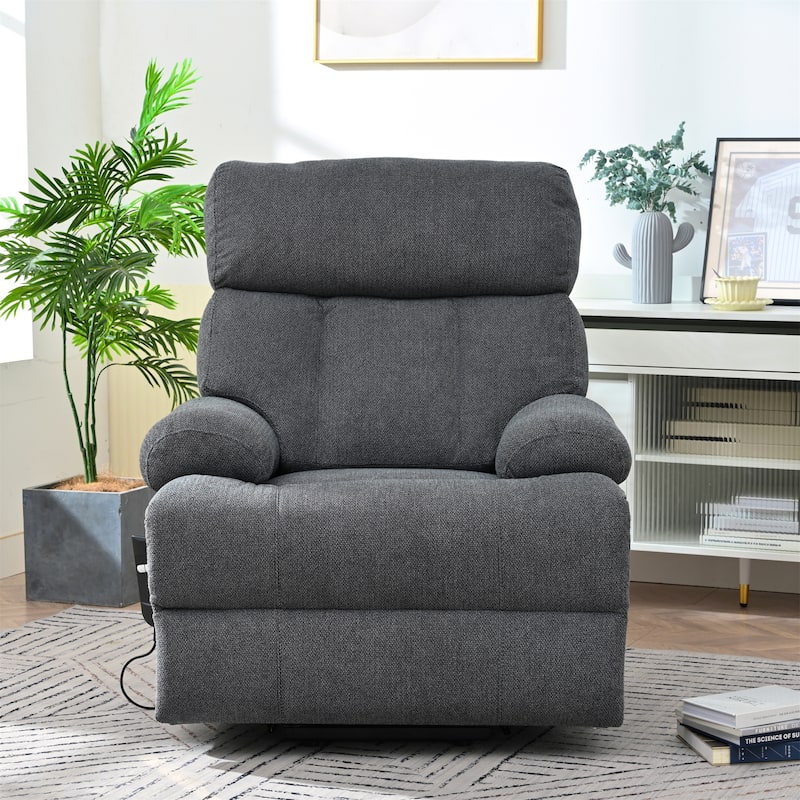 Power Lift Recliner Chair for Elderly, Electric Fabric Recliner Chair