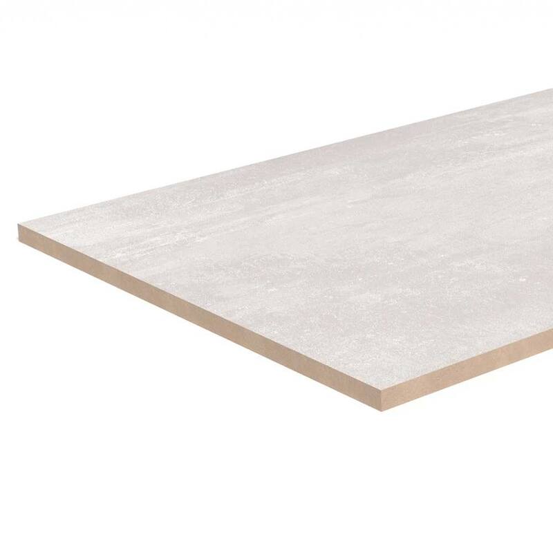 Quell 10in x 13in White Ceramic Floor and Wall Tile