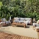 preview thumbnail 101 of 119, Nourison Courtyard Indoor/Outdoor Modern Geometric Area Rug 8' x 10' Rectangle - Natural