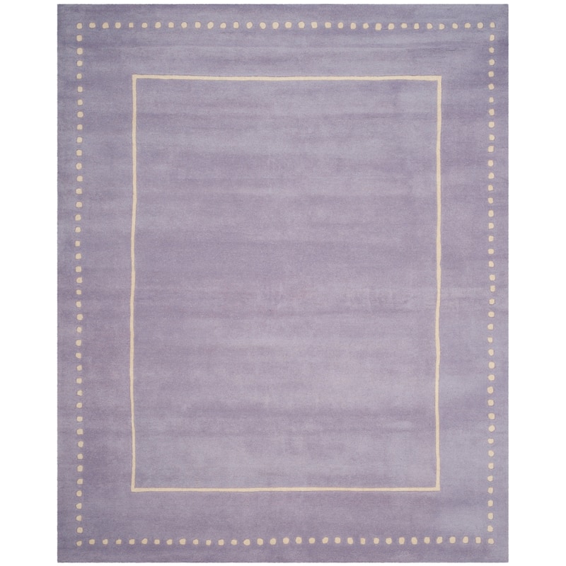 SAFAVIEH Handmade Bella Alverta Dotted Border Wool Rug
