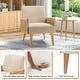 preview thumbnail 3 of 57, Carmina Upholstered Accent Chair with Natural Rattan Arms by HULALA HOME