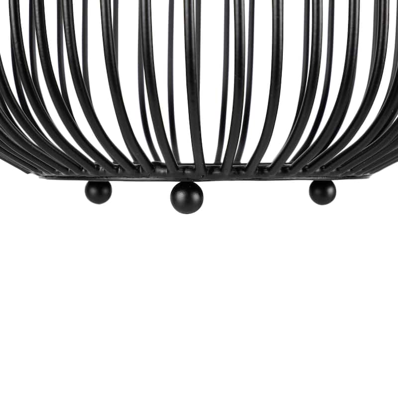 Medieval Style Iron Pillar Candle Holders - 12.75" - Black - Set of 3