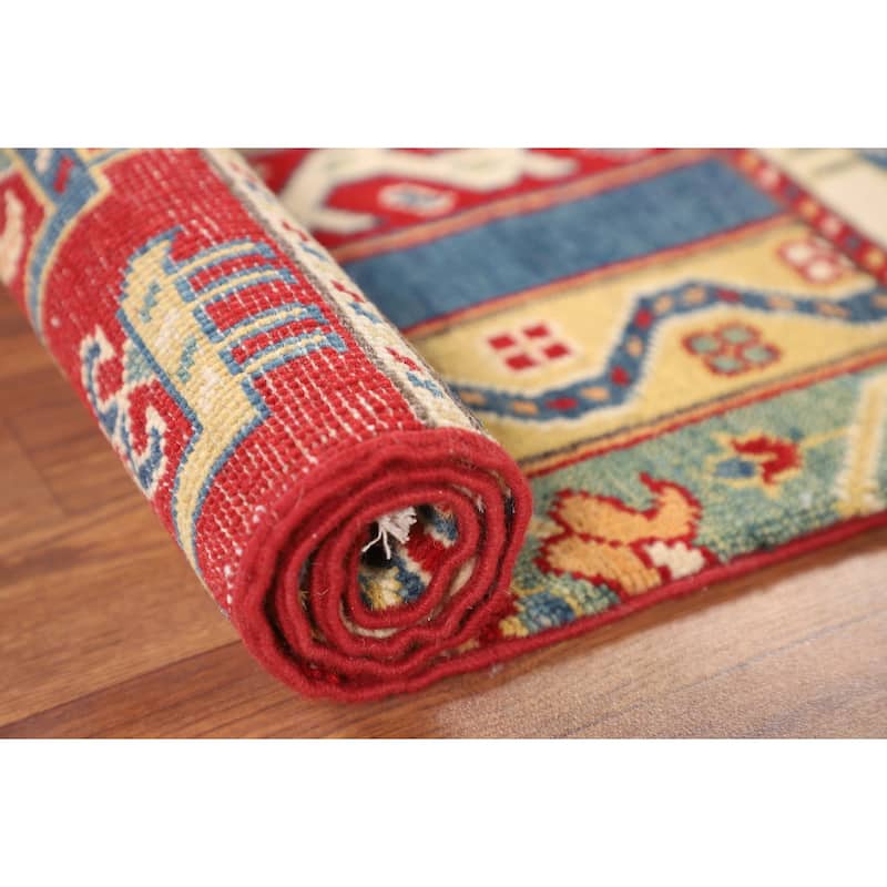 Animals Tribal Kazak Oriental Accent Rug Handmade Wool Carpet - 2'9" x 4'0"