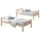 preview thumbnail 4 of 4, Dakota Wood Twin Over Twin Bunk Bed Natural