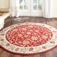 preview thumbnail 51 of 81, SAFAVIEH Handmade Easy Care Deidra Oriental Rug 8' Round - Red/Ivory - Round