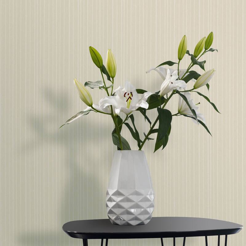 Galerie Wallcoverings Earth Collection Textured Silk Stripe Sheen Wallpaper Roll