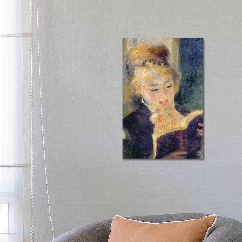 iCanvas "Girl Reading, 1874 " by Pierre-Auguste Renoir Canvas Print