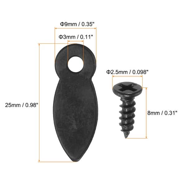 Picture Frame Backing Hardware Clips with Screws Photo Frame Turn ...