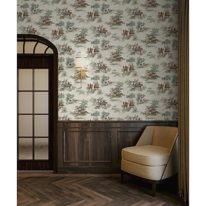 Harry & Grace Horse Race Peel and Stick Wallpaper