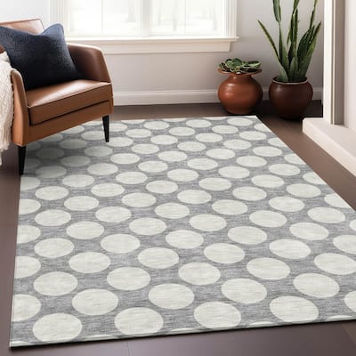Premium Washable Super Soft Modern Polka Dots Mayfield Rug