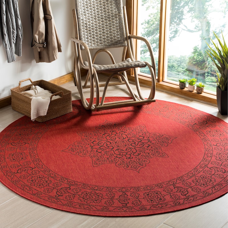 SAFAVIEH Courtyard Margy Indoor/ Outdoor Waterproof Patio Backyard Rug