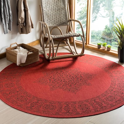 SAFAVIEH Courtyard Margy Indoor/ Outdoor Waterproof Patio Backyard Rug