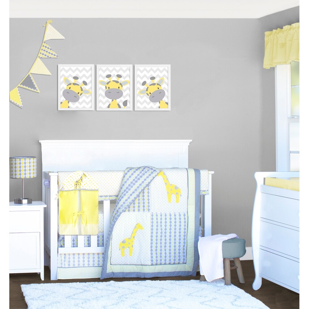 solid yellow crib bedding