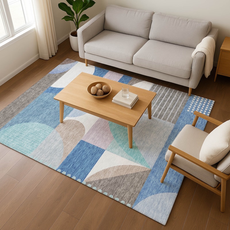 Premium Washable Super Soft Abstract Geo Mayfield Rug