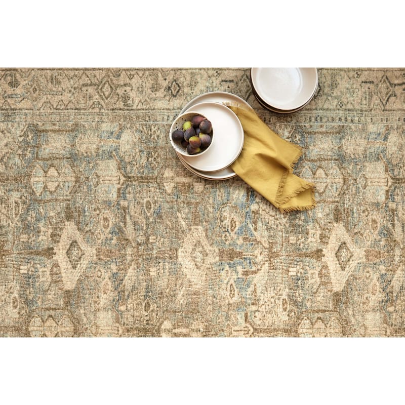 Alexander Home Sara Distressed Perisan Ultra Plush Area Rug