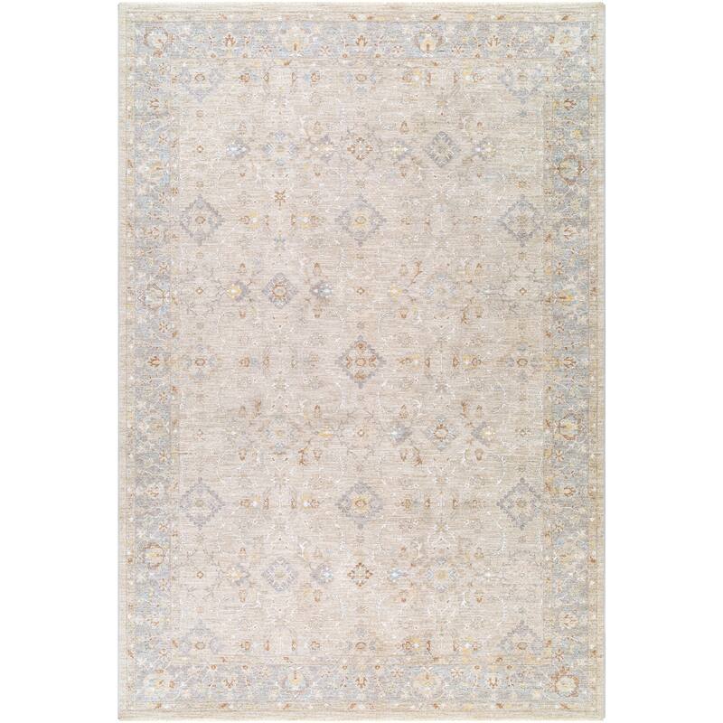 Derrick Traditional Area Rug - 6' 7" x 9' 6" - Grey