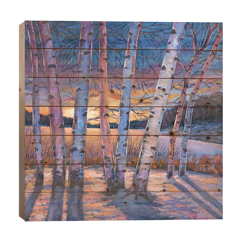 Wish You Were Here Print On Wood by Johnathan Harris - Multi-Color - 26x26x1.5