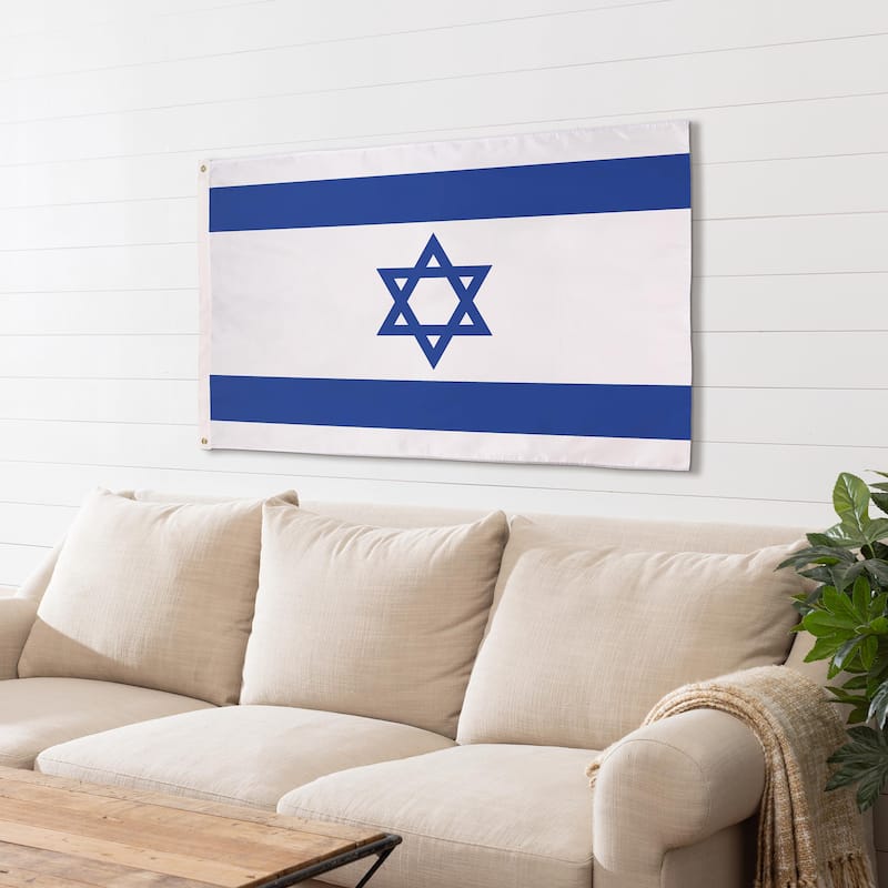 Israel National Double Sided Flag w/ 2 Grommets, 3'x5'