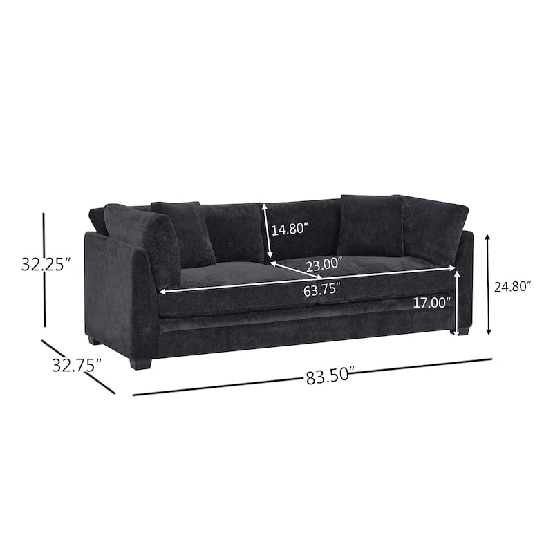 Christopher Knight Home - Flare Modern Upholstered Sofa with Flared Arms