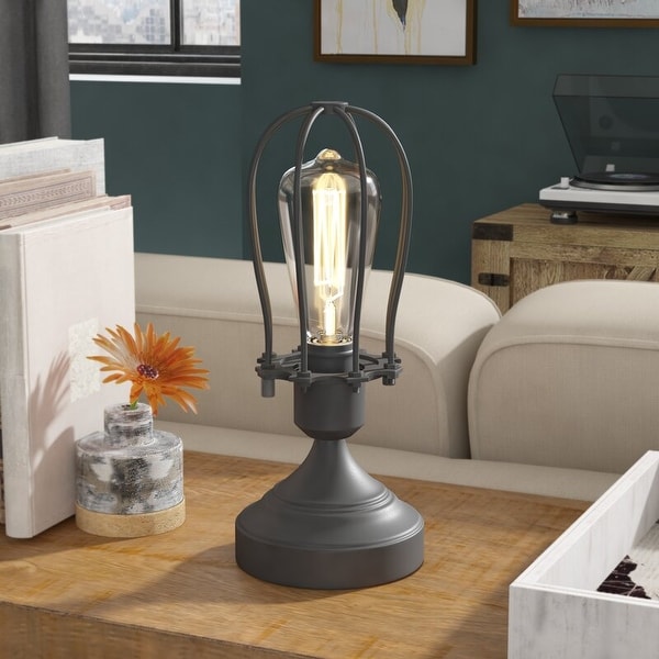 Industrial cage table lamp store