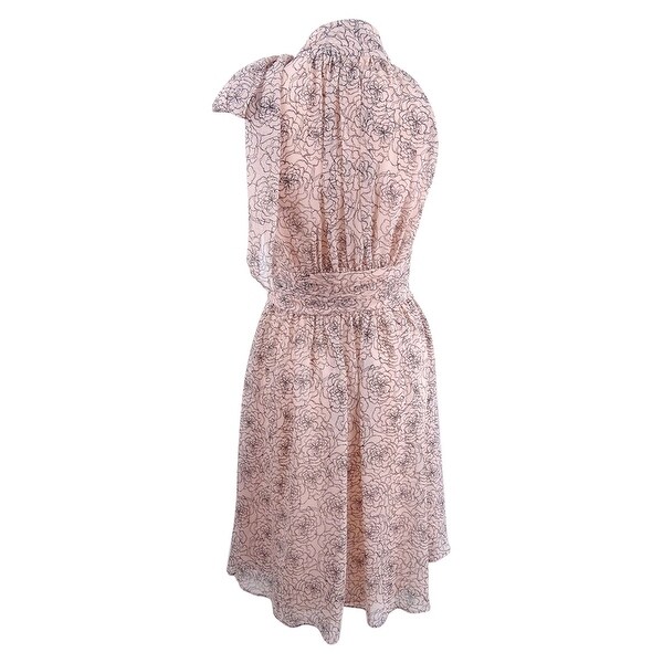 tommy hilfiger black and pink dress