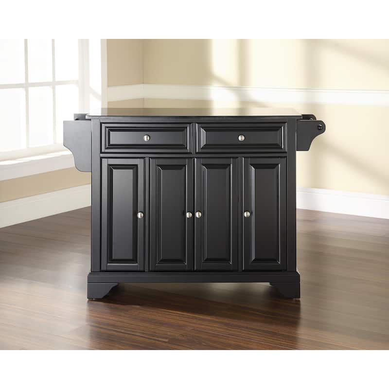 Kitchen Island Granite Top Full Size - Portable Kitchen Cart with Storage & Drawers - Modern Kitchen Furniture