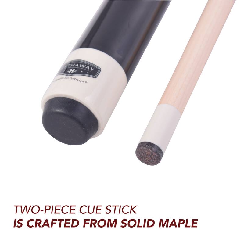 Hathaway Conquest 58-in Cue Stick and Case Set - Maple Wood