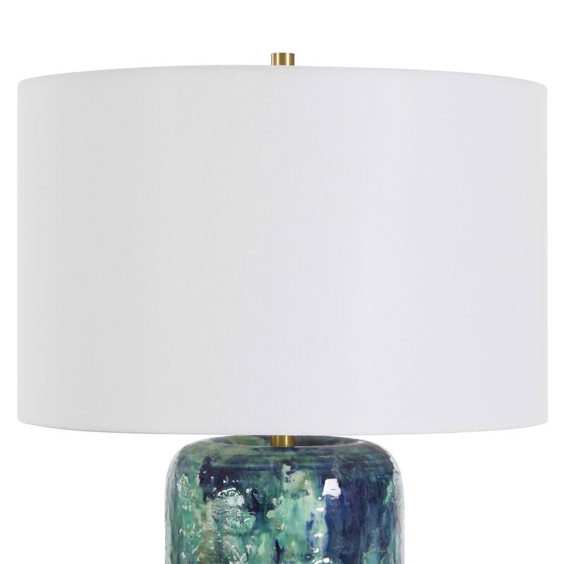 Uttermost Out Of The Blue Table Lamp - 16.00" W x 26.00" H x 16.00" D