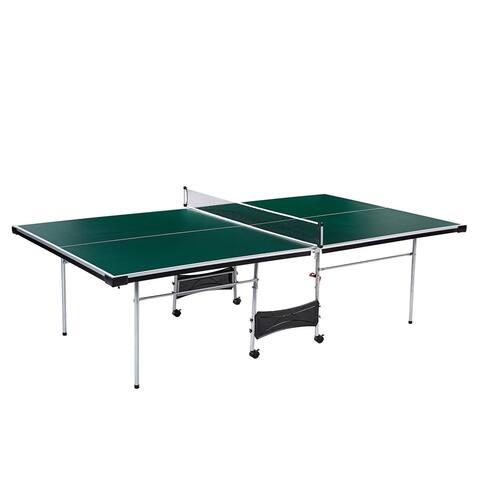Lancaster 4 Piece Official Size Indoor Folding Table Tennis Ping Pong Game Table - 128
